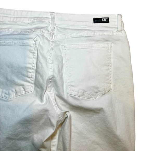Women’s KUT From the Kloth Capris White Jeans, Size 14, EUC - Picture 6 of 8